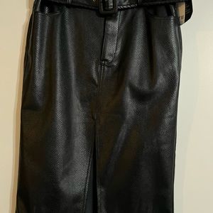 Black “pleather” skirt